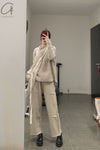 Daniel Andresen loose fitted trousers Cormorant beige